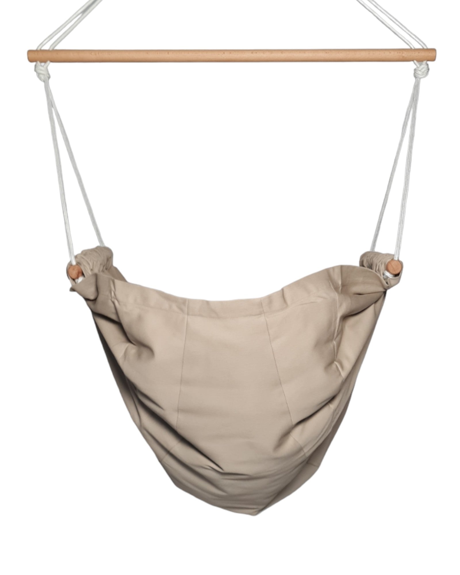 homba® zen mini závesné kreslo bavlnené béžové (2-10 rokov)