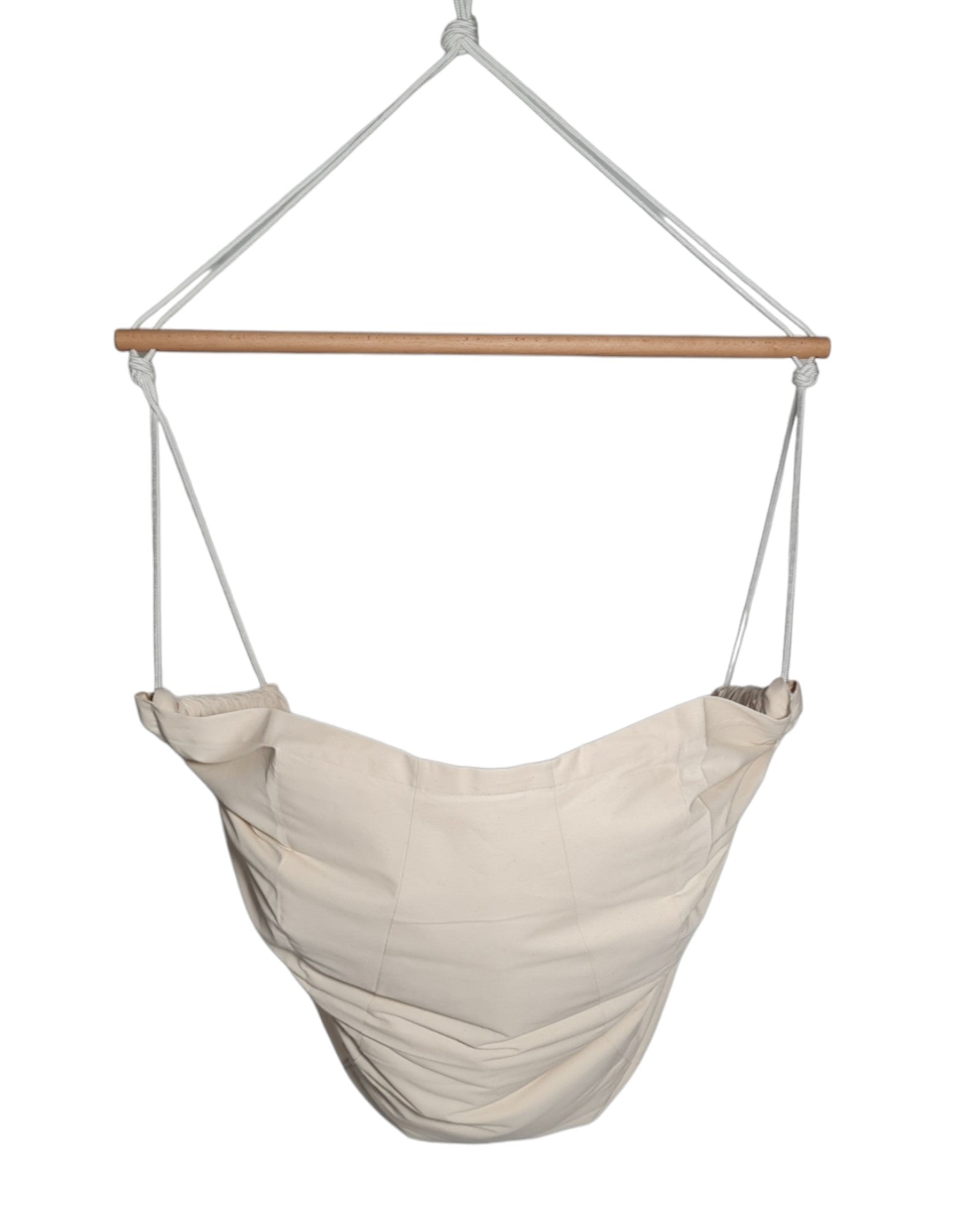 homba® zen mini závesné kreslo bavlnené krémové (2-10rokov)
